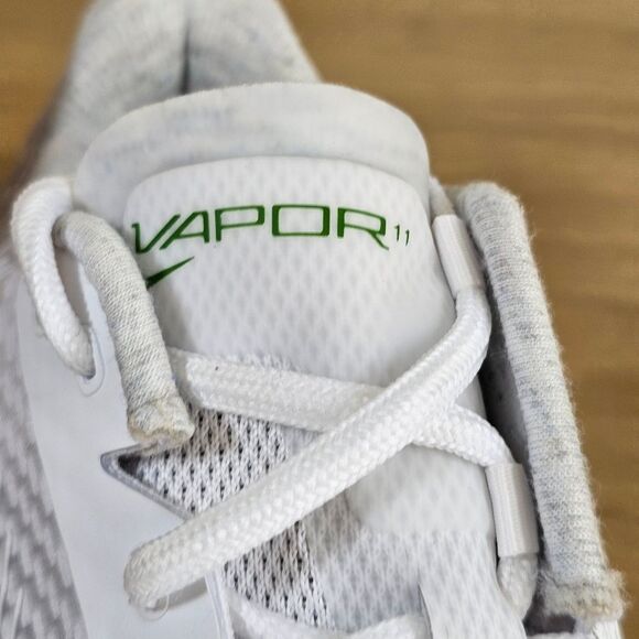 Nike Court Air Zoom Vapor 11 HC White Kelly Green Men\'s 7.5 Tennis LE DR6965-102 main image 13